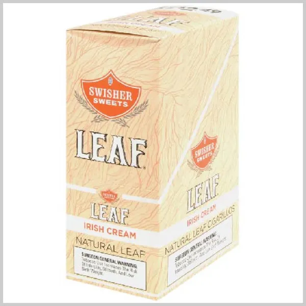 Swisher Sweets Irish Cream Leaf box