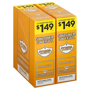 Swisher Sweets Cigarillos 1.49 Pre Priced 30 Pouches of 2 Mango