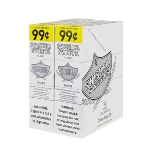 Swisher Sweets Cigarillos 99 Cent Pre Priced 30 Packs of 2 Cigars Silver