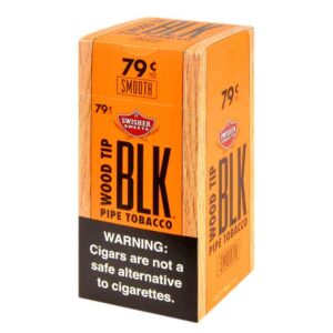 Swisher Sweets Wood Tip BLK, Pre-priced 79c box of 25 Cigars Smooth
