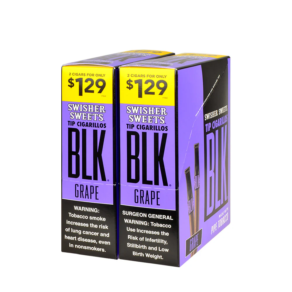 Swisher Sweets Grape BLK 1.29 box