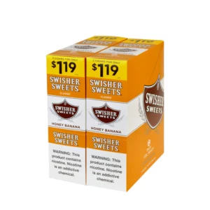 Swisher Sweets Cigarillos $1.19 Pre Priced 30 Packs of 2 Cigars Honey Banana