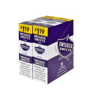 Swisher Sweets Cigarillos 30 Packs of 2 Cigars Grape, $1.19