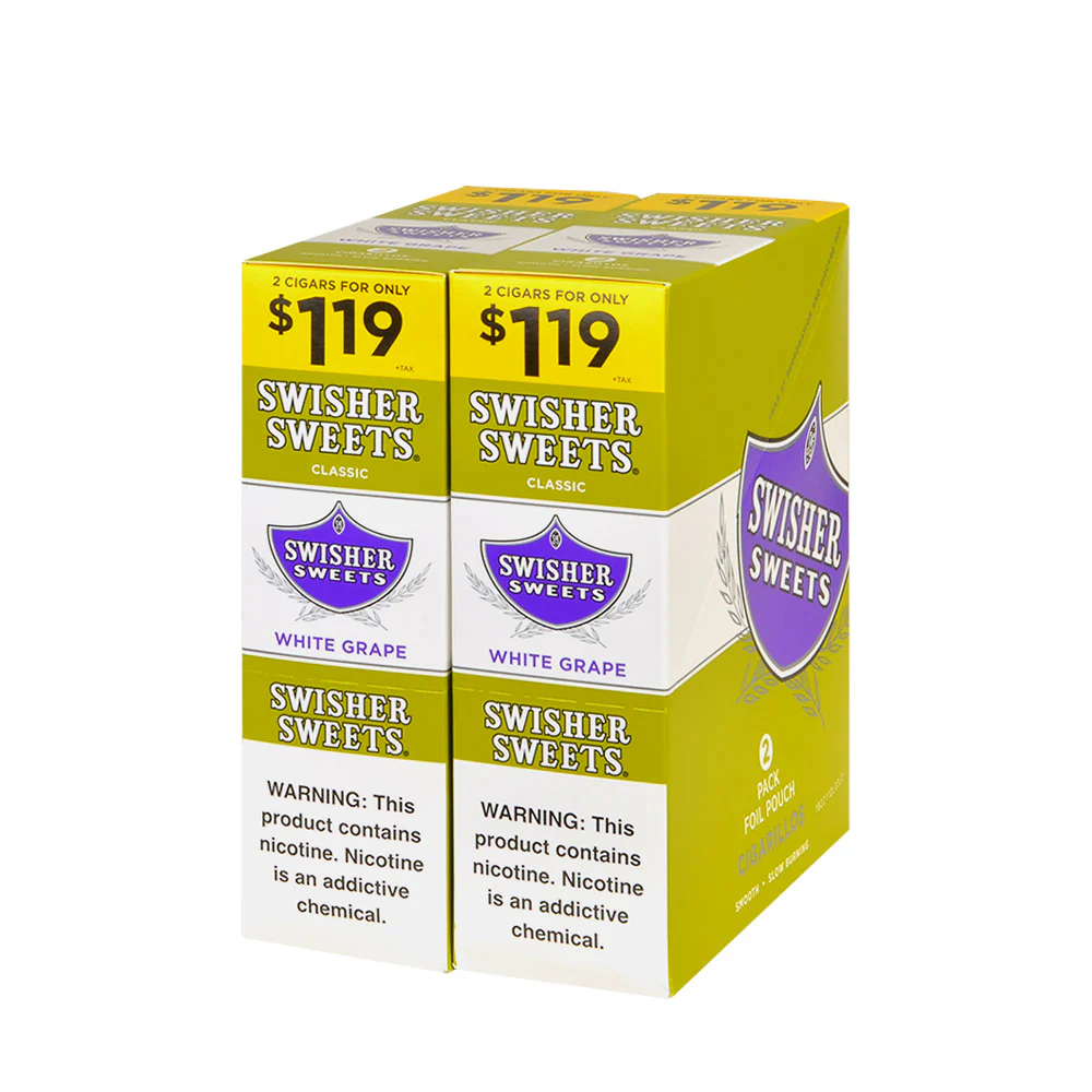 Swisher Sweets White Grape Cigarillos 1.19 box