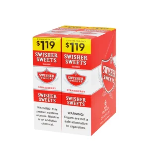Swisher Sweets Cigarillos $1.19 Pre Priced 30 Packs of 2 Cigars Strawberry