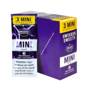 Swisher Sweets Grape Mini Cigarillos 15 Pouches of 3