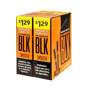 Swisher Sweets BLK Tip Cigarillos $1.29 Smooth 30 pouches of 2