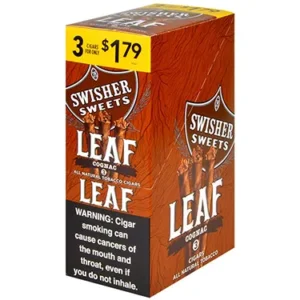 Swisher Sweets Leaf 3 for $1.79 Pack of 30 Cognac