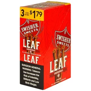 Swisher Sweets Leaf 3 for $1.79 Pack of 30 Original