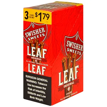 Swisher Sweets Original Leaf 3 for 1.79 box