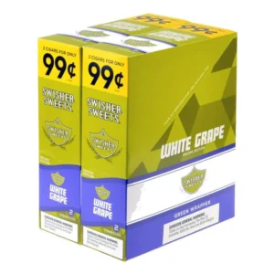 Swisher Sweets Cigarillos 99 Cent Pre Priced 30 Packs of 2 Cigars White Grape