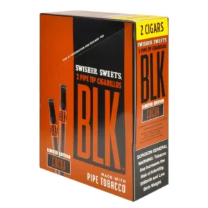 Swisher Sweets BLK Tip Cigarillos 15 pouches of 2 Cocoa